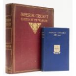 Cricket.- Warner (Pelham Francis) Imperial Cricket, limited edition, original morocco, 1912 & …