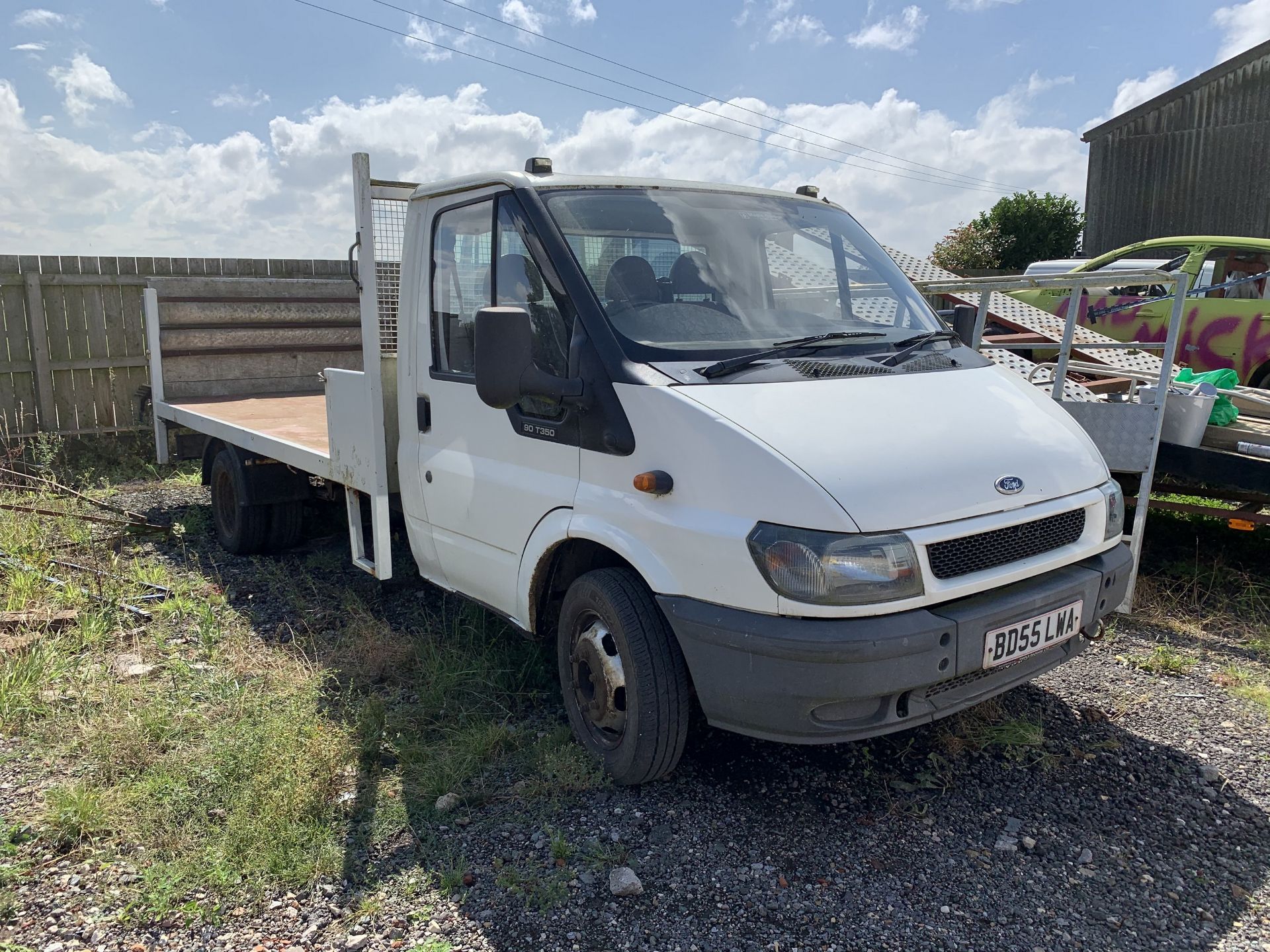 Ford Transit flatbed truck, diesel, BD55 LWA, 11 months MOT, 160,000 miles, No V5, NO VAT