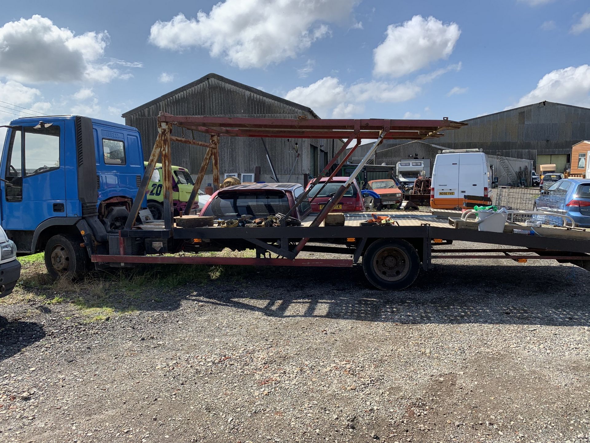 Iveco-Ford Cargo 75E17 twin deck car transporter, diesel, FX51 GWK, 3 months MOT, 320,200km, V5, - Image 3 of 4