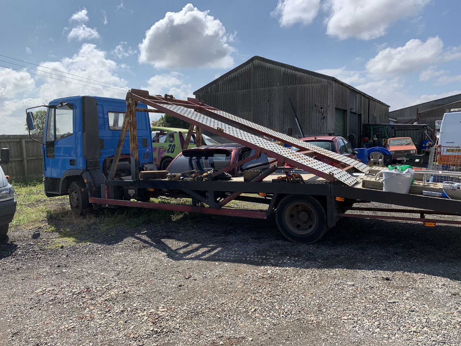 Iveco-Ford Cargo 75E17 twin deck car transporter, diesel, FX51 GWK, 3 months MOT, 320,200km, V5, - Image 2 of 4