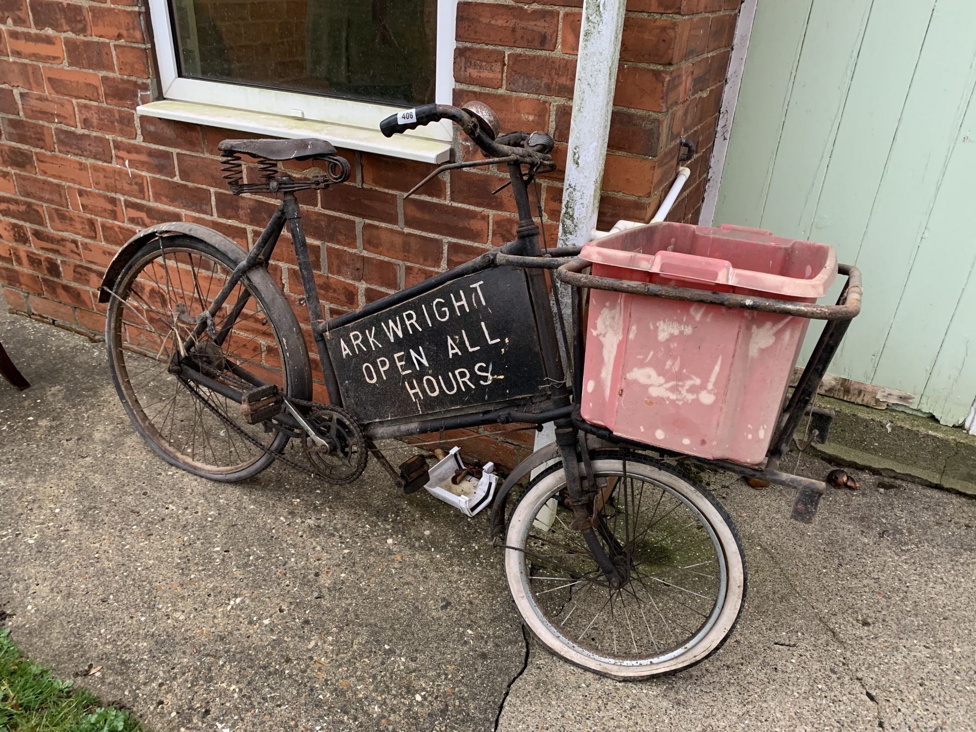 'Arkwirght Open All Hours' delivery bike