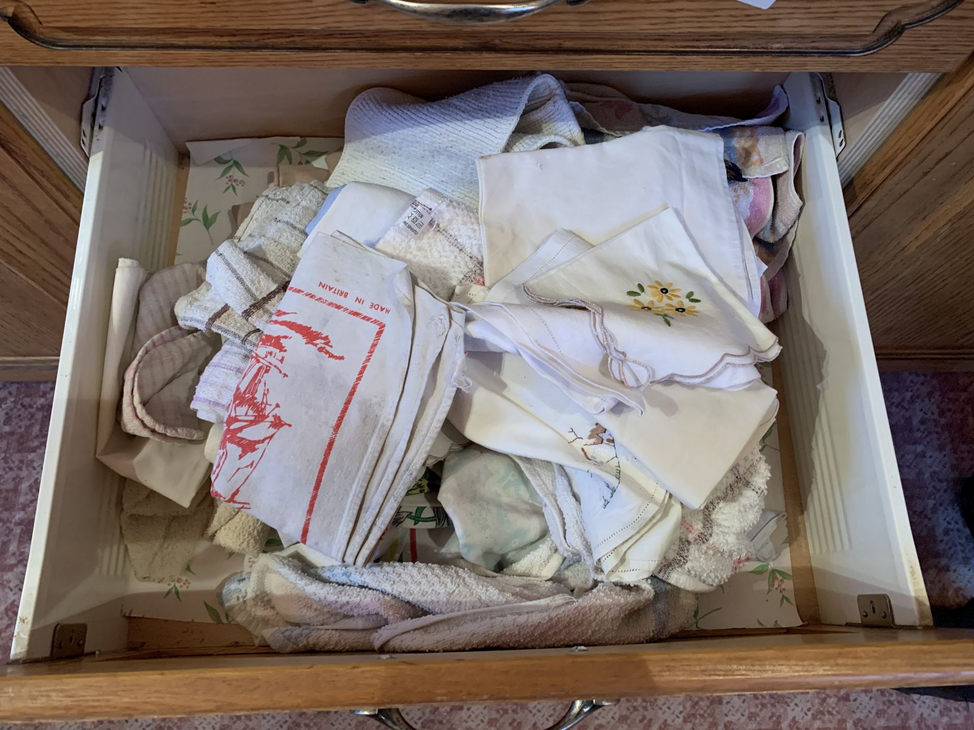 Contents of linen drawer