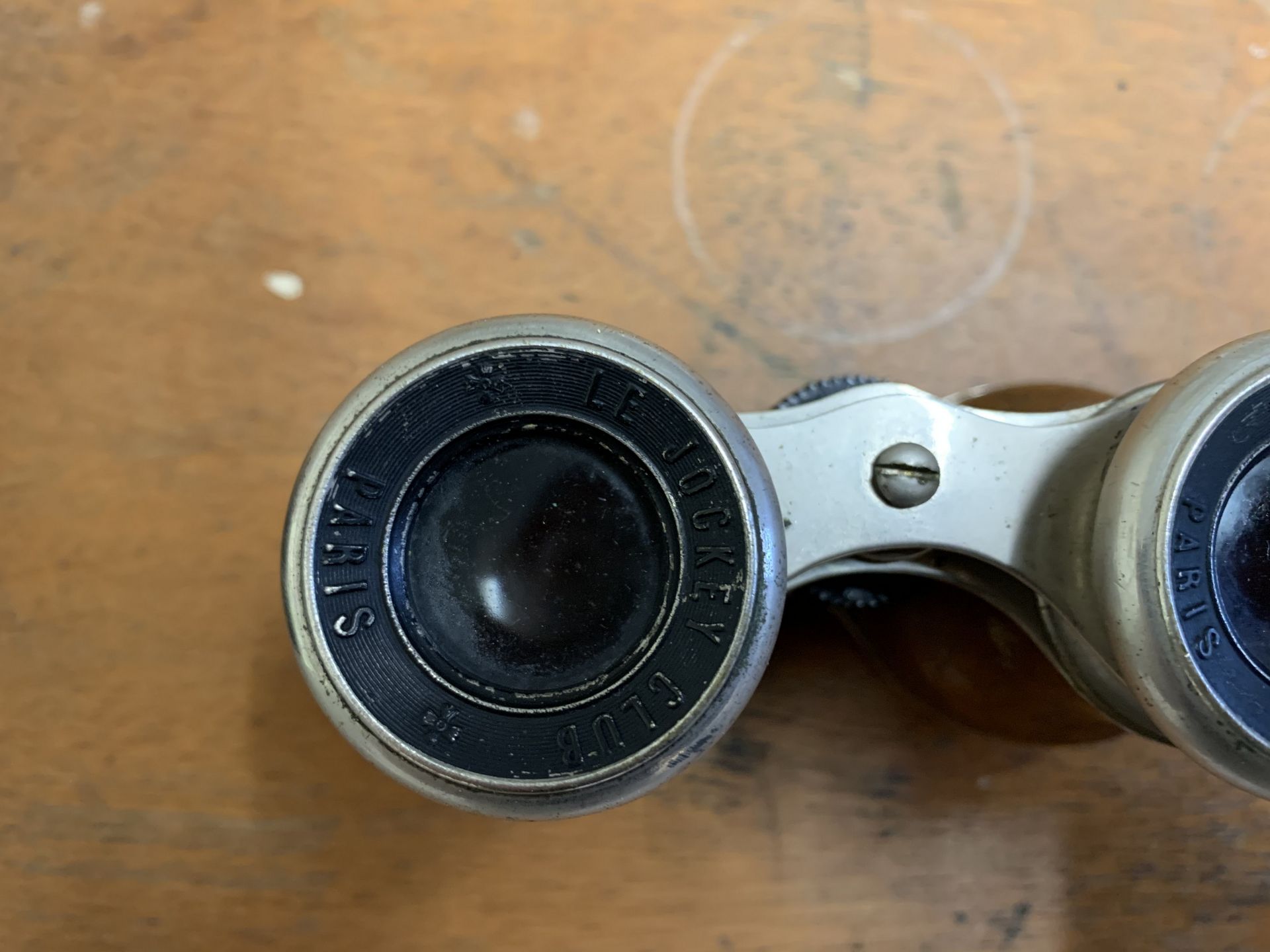 Pair cased binoculars 'Le Jockey Club Paris' - Image 2 of 2