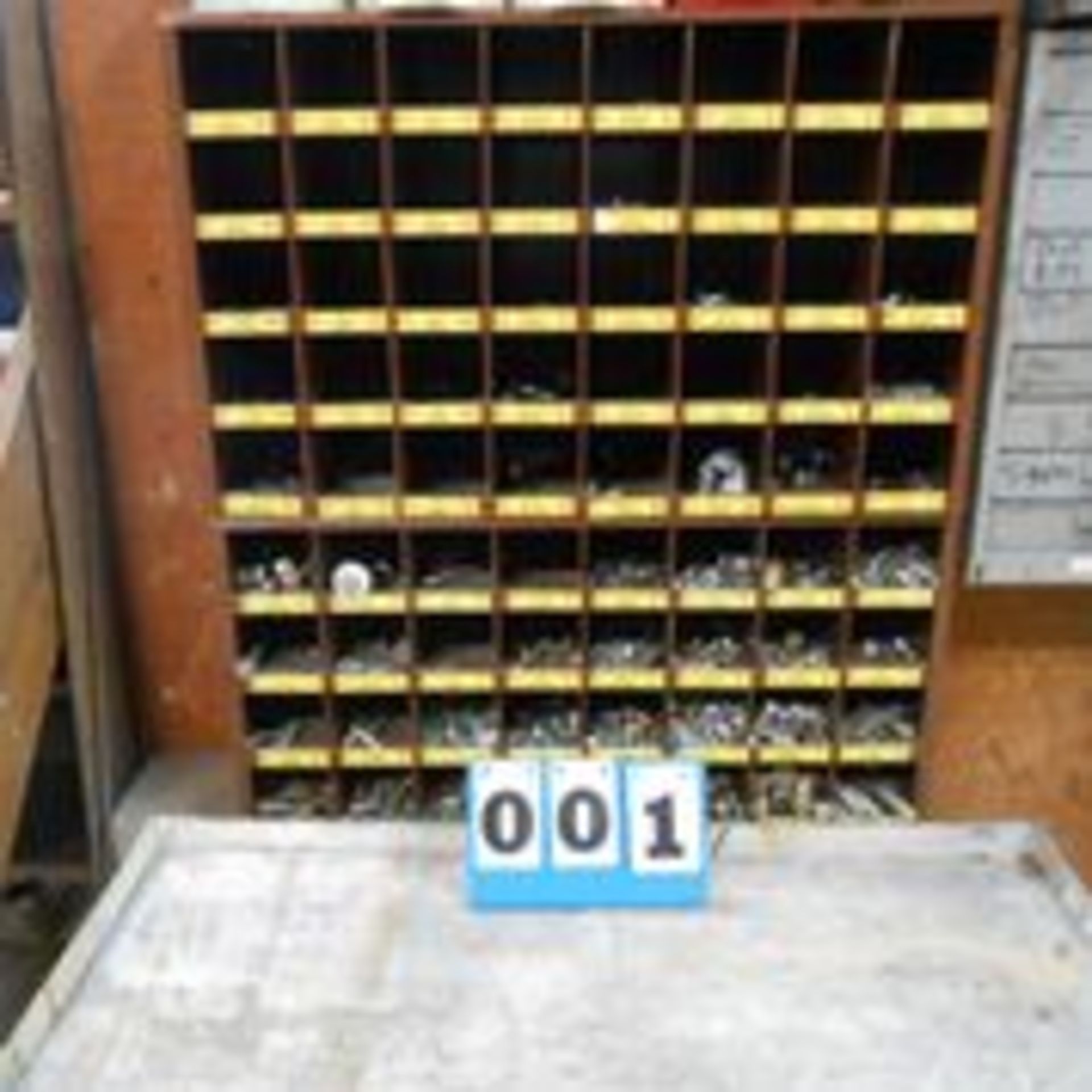 Lawson 80 Bin Hardware Unit, 1/4 Full