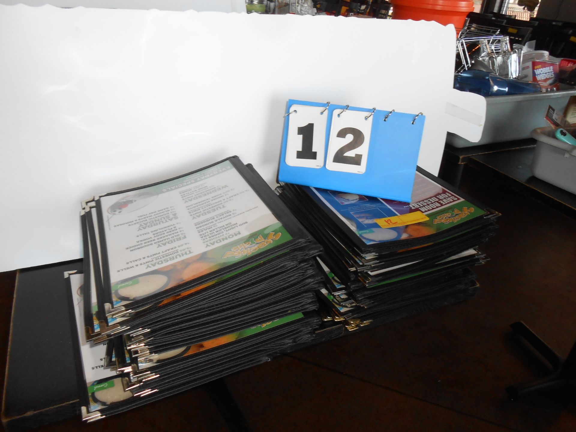 Large Lot: Menus