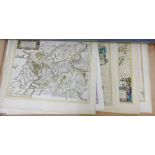 Regional Maps of Scotland - A quantity of unframed Timothy Pont for Bleau, Maps 1654 - 1662, (15)