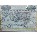 Peregrinationis Divi Pavli Typus Corographicus, Abraham Ortelius coloured map of the travels of St