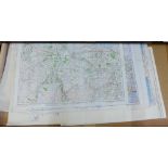 A quantity of unframed Ordnance Survey Maps of Great Britain, (a lot)