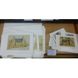 Old Edinburgh Closes by James Drummond - A quantity of unframed prints (a lot)