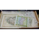 Russian in Europe and Asia and Tartary - A quantity of unframed maps and charts (a lot)