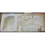 England - A quantity of unframed maps and charts to include East Anglia by Samson and Lambeth and