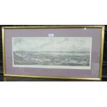 View From The Top of Calton Hill Looking To The North, monochrome print, in a glazed giltwood frame,