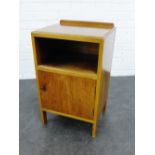 Walnut ledgeback beside cabinet, 68 x 42cm