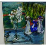 Jean M. Ford 'Still Life of Hyacinth Bulbs' Gouache Signed, in a glazed frame, 35 x 39cm