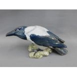 Bing & Grondahl Danish porcelain Magpie, (tail damaged), with printed backstamp, 33cm long