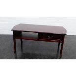 Stained hardwood cabinet / low table
