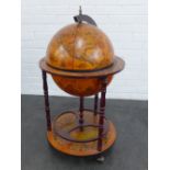 Drinks cabinet in the form of a globe, 94 x 54cm