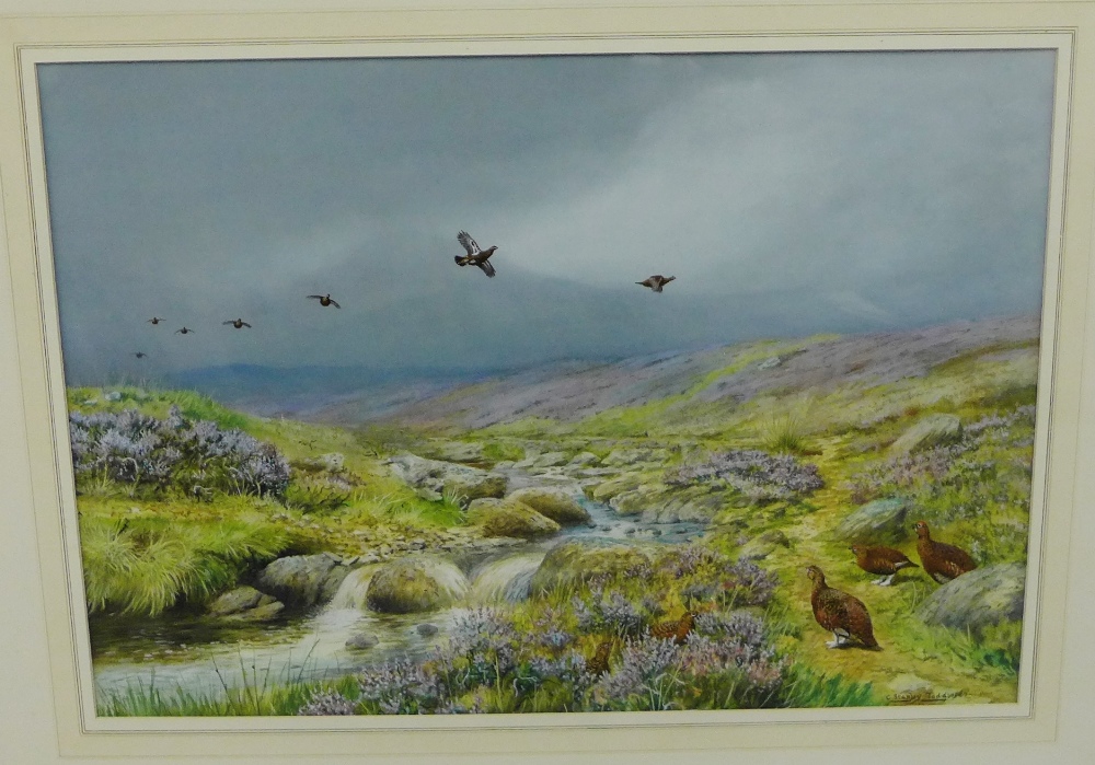 C. Stanley Todd 'Wet Day nr Dalwhinnie' Watercolour, signed and dated 1980, with a McEwan Gallery