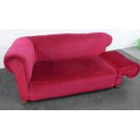 Two seater drop end settee, 70 x 160cm