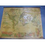 Johnston's Commercial and Library Chart of the World on Mercator's Projection, showing the