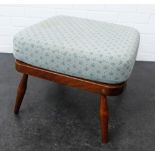 Ercol footstool, with cushion top, 40 x 52cm