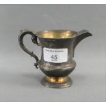 William IV silver cream jug, London 1837 9cm high