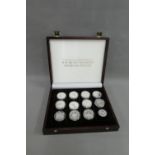The Official Silver Commemorative Coin Collection - H.M Queen Elizabeth, The Queen Mother, 12 silver