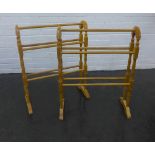 Pine towel rail together with another, 80 x 64 cm