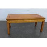 Chinoiserie style coffee table, 41 x 92 cm