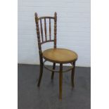 Bentwood cafe chair, 93 x 42cm