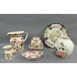 Collection of Mason's pottery to include Mandalay Red, Brown Velvet and Mandarin patterns, (7)