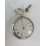 Pair cased London silver pocket watch
