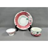 Mak Merry hand painted Scottish pottery to include a plate and two bowls, with printed back