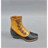 Treen boot, 8cm high