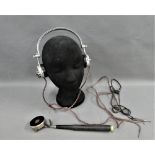 Early 20th century Saba, microphone and headphones set