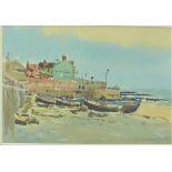 Josiah Sturgeon (1919 - 1999) 'Seaview Hotel' Watercolour Signed, in a glazed gilt wood frame, 35