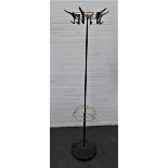 Vintage hat and coat stand, 132 cm