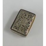 Early 19th century silver vinaigrette, makers mark for Thomas Shaw, 3.5cm