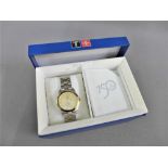 Gents Tissot PR50 stainless steel and gilt metal wristwatch, with original presentation box
