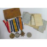 WWI medal trio awarded to 135817 SJT W.H MUDDITT (3)