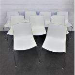 Set of nine Italian stacking chairs, 80 x 46 cm (9)