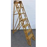 Vintage wooden ladders, 180cm