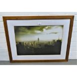 New York Skyline, framed photographic print, 65 x 44cm