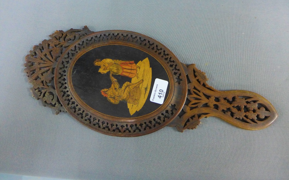 Sorrento Ware hand mirror, 42cm long