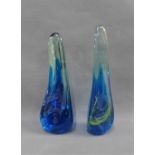 Two Mdina glass sculptures, tallest 26cm, (2)