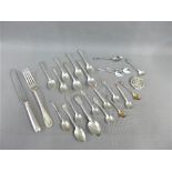 Mixed lot to include various silver and Epns flatware's to include two Chinese silver teaspoons, and