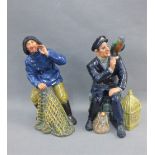 Two Royal Doulton figures to include 'Sea Harvest' HN2257 and 'Shore Leave' HN2254', tallest