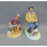 Two Royal Doulton figures to include 'The Sea Fairer' HN2455 and 'Beachcomber' HN2487, tallest 23cm,