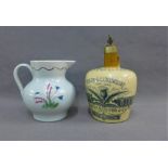 Port Dundas Pottery of Glasgow, Jeroboam Finest Scotch Whisky Thistle Blend jug, the stopper with an