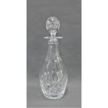 Modern cut glass decanter and stopper